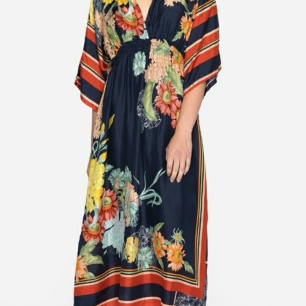 Johnny Was NWT Averitt Silk dress w/silk slip XXL - Picture 7 of 7